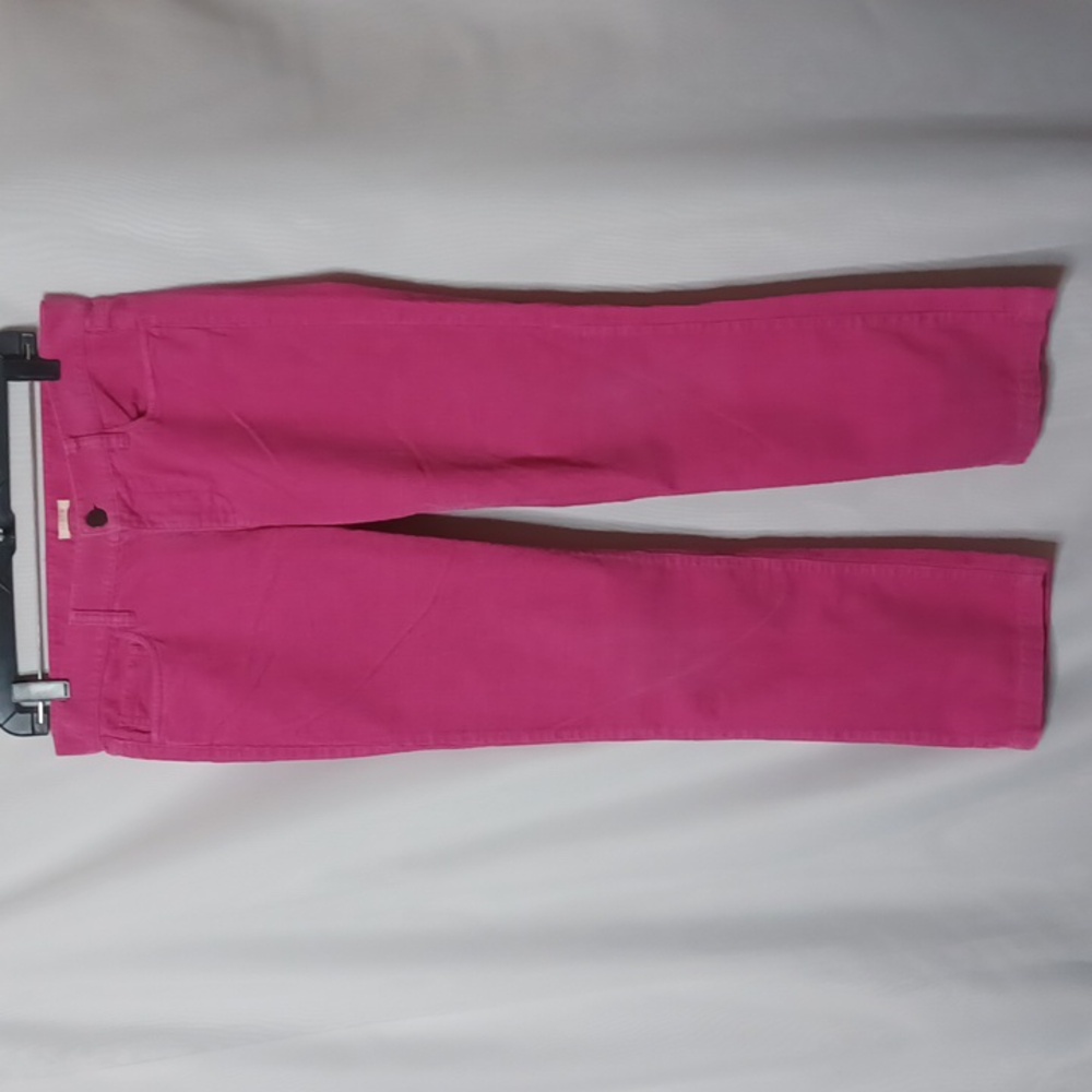 J.CREW MATCHSTICK Woman's Pink Corduroy straight Leg Pants. Size 28S